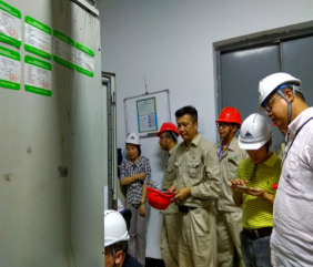 神华集团监测中心武新斌经理一行参观调研CEMS在线监测设施运营维护工作