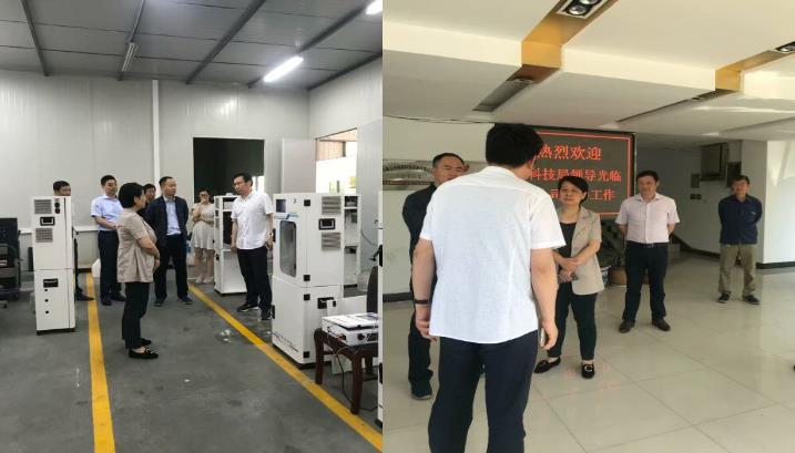 市科技局及高新区领导到我公司视察